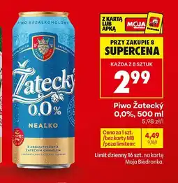 Biedronka Piwo bezalkoholowe Žatecký oferta