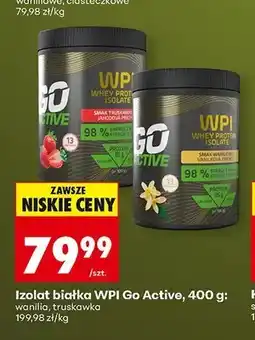 Biedronka Izolat białka WPI Go Active truskawka oferta