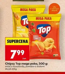 Biedronka Chipsy Top mega paka miód z musztardą oferta
