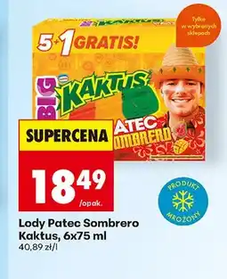 Biedronka Lody Kaktus Sombrero 6-pak oferta