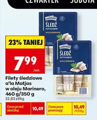 Biedronka Filety śledziowe a'la Matjas w oleju Marinero oferta
