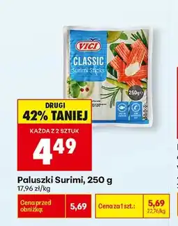 Biedronka Paluszki surimi Vici Classic oferta