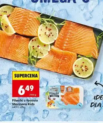 Biedronka Fileciki z łososia Marinero Kids oferta