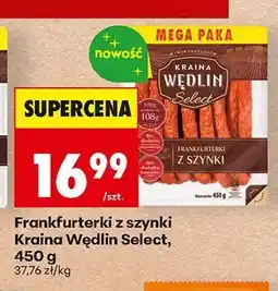 Biedronka Frankfurterki z szynki Kraina Wędlin Select oferta