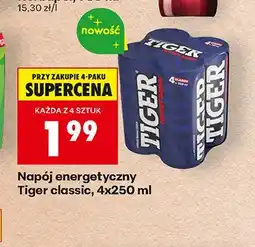 Biedronka Napój energetyczny Tiger classic 4-pak oferta