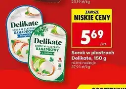 Biedronka Serek w plastrach kanapkowy z ziołami Delikate oferta