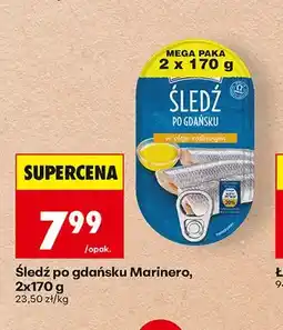 Biedronka Śledź po gdańsku Marinero 2-pak oferta