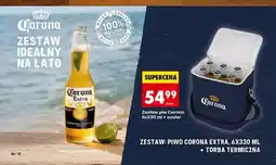 Biedronka Zestaw piw Corona Extra + torba termiczna oferta