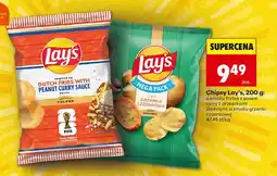 Biedronka Chipsy Lay's o smaku frytek z sosem curry z orzeszkami ziemnymi oferta