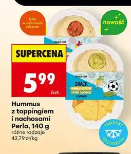 Biedronka Hummus z toppingiem i nachosami Perla oferta