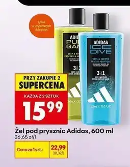 Biedronka Żel pod prysznic Adidas Pure Game oferta