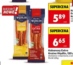 Biedronka Kabanosy Extra z szynki Kraina Wędlin oferta