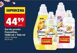 Biedronka Zestaw żel do prania Coccolino Wonder Wash + płyn do płukania Coccolino Fresh oferta