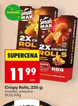 Biedronka Crispy Rolls cheddar Smak Mak oferta