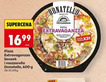 Biedronka Pizza Extravaganzza boczek i mozzarella Donatello oferta