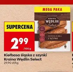 Biedronka Kiełbasa śląska z szynki Kraina Wędlin Select oferta