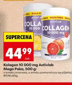 Biedronka Kolagen Activlab Collagen 10 000 mg o smaku pomarańczy sycylijskiej Mega Paka oferta
