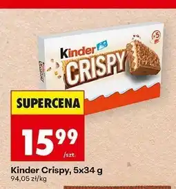 Biedronka Wafelki Kinder Crispy 5-pak oferta