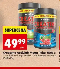Biedronka Kreatyna Activlab Creatine Monohydrate o smaku kwaśnego jabłka Mega Paka oferta