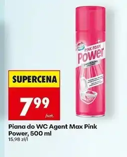 Biedronka Piana do WC Agent Max Pink Power oferta