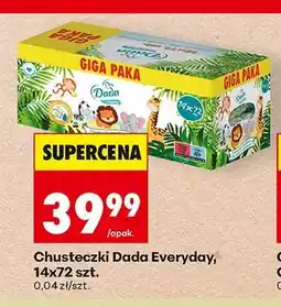Biedronka Chusteczki nawilżane Dada Everyday 14-pak oferta
