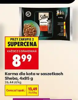 Biedronka Karma dla kota w saszetkach Sheba 4-pak oferta