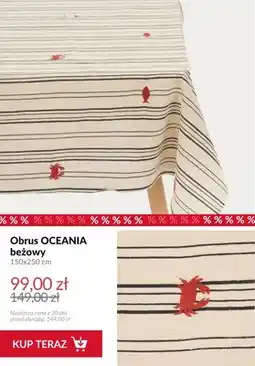 Homla Obrus OCEANIA beżowy 150x250 cm oferta