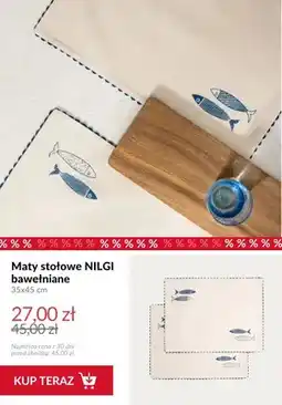 Homla Maty stołowe NILGI bawełniane 35x45 cm oferta