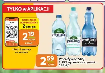 Gama Woda niegazowana Żywiec Zdrój oferta