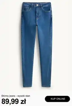 C&A Spodnie jeansowe Skinny jeans wysoki stan oferta
