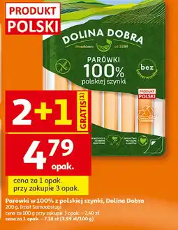 Auchan Parówki 100 % z szynki Dolina Dobra oferta