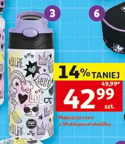 Auchan Bidon metalowy 350 ml base plus mood oferta