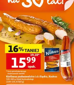 Auchan Kiełbasa śląska Krakus Animex oferta