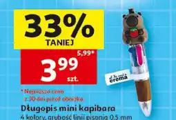 Auchan Długopis mini 4 kolory kapibara Erema oferta