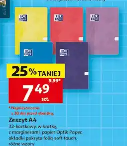 Auchan Zeszyt a4 32 kartek linia Oxford oferta