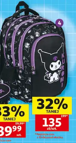 Auchan Plecak 4-komorowy kuromi oferta