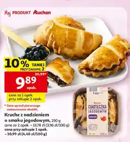 Auchan Ciastka z nadzieniem jagodowym Auchan Różnorodne (Logo Czerwone) oferta