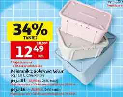 Auchan Pojemnik velur 16 l Branq oferta