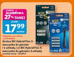 Auchan Maszynka do golenia + 4 wkłady Bic Flex 3 Hybrid oferta