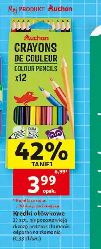 Auchan Kredki ołówkowe Auchan oferta