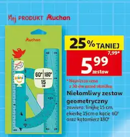 Auchan Zestaw geometryczny niełamliwy Auchan oferta