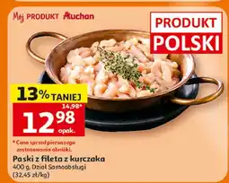 Auchan Filet z piersi kurczaka paski Auchan oferta