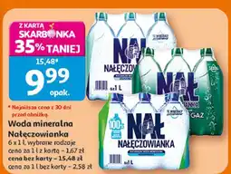 Auchan Woda delikatnie gazowana Nałęczowianka oferta