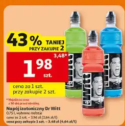 Auchan Napój izotoniczny czerwony Dr Witt oferta