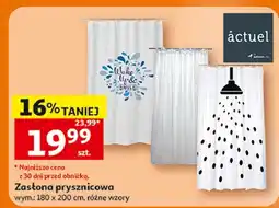 Auchan Zasłona prysznicowa 180 x 200 cm Actuel oferta