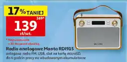 Auchan Radio tranzystorowe rdi915x Manta oferta