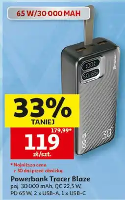 Auchan Powerbank blaze 30000mah Tracer oferta