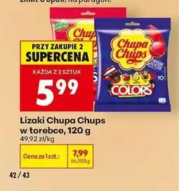 Biedronka Lizaki Chupa Chups w torebce, 120 g oferta
