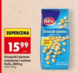 Biedronka Orzeszki ziemne smażone i solone Felix, 800 g oferta