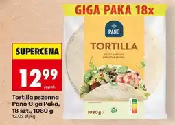 Biedronka Tortilla pszenna Pano Giga Paka, 18 szt., 1080 g oferta